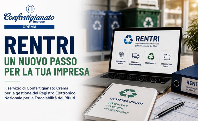 Confartigianato Crema. Rentri, ormai a regime il servizio per la gestione del registro rifiuti