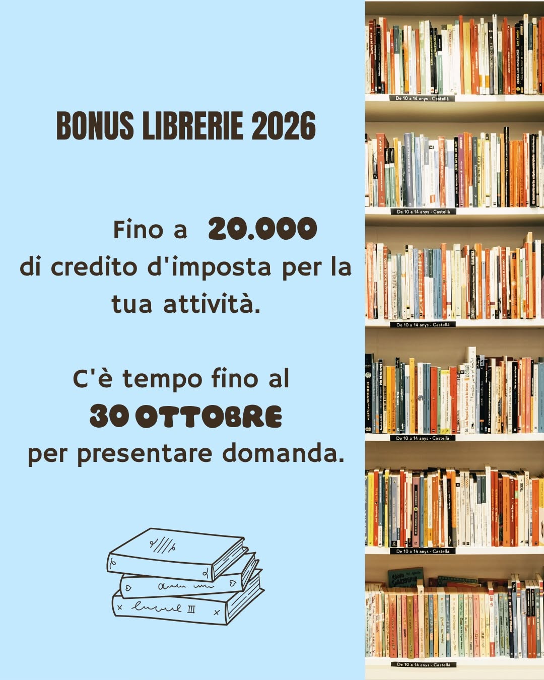 Hai una libreria? Questa opportunità potrebbe interessarti!